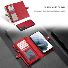 Laden Sie das Bild in den Galerie-Viewer, MEGSHI Magnetic 2-in-1 Detachable Leather Wallet Case For Samsung - Libiyi