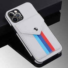 Cargar imagen en el visor de la galería, Lanyard Leather Wallet Card Holder Stand Phone Case For iPhone - Libiyi