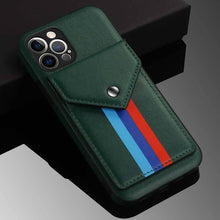 Cargar imagen en el visor de la galería, Lanyard Leather Wallet Card Holder Stand Phone Case For iPhone - Libiyi