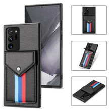 Laden Sie das Bild in den Galerie-Viewer, Lanyard Leather Wallet Card Holder Stand Phone Case For Samsung Galaxy - Libiyi