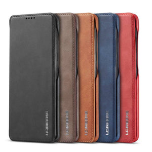 Magnetic Leather Wallet Card Slot Case for Samsung - Libiyi