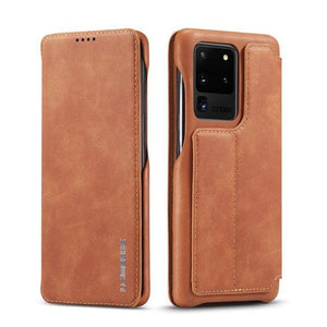 Magnetic Leather Wallet Card Slot Case for Samsung - Libiyi