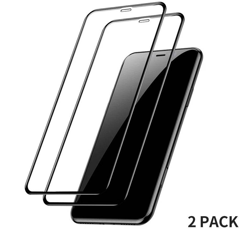 2 PACK-0.3mm Full Coverage Tempered Glass Screen Protector For iPhone - Libiyi