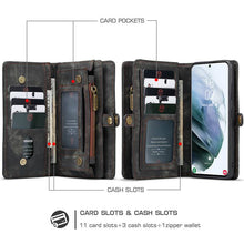 Cargar imagen en el visor de la galería, Multifunctional Wallet PU Leather Case for Galaxy - Libiyi