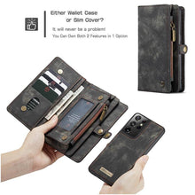 Carregar imagem no visualizador da galeria, Multifunctional Wallet PU Leather Case for Galaxy - Libiyi