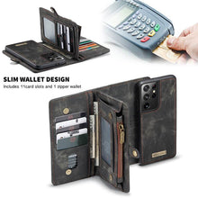 Cargar imagen en el visor de la galería, Multifunctional Wallet PU Leather Case for Galaxy - Libiyi