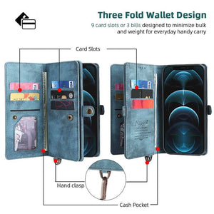 Cardholder Wrist Leather Phone Case for iPhone - Libiyi