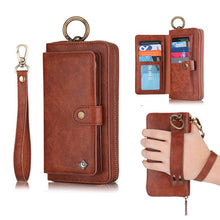 Cargar imagen en el visor de la galería, Leather Detachable Magnetic Wallet Case For Galaxy - Libiyi