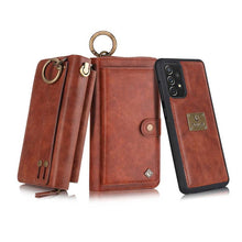 Cargar imagen en el visor de la galería, Leather Detachable Magnetic Wallet Case For Galaxy - Libiyi