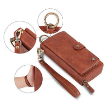 Cargar imagen en el visor de la galería, Leather Detachable Magnetic Wallet Case For Galaxy - Libiyi