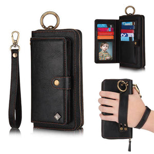 Leather Detachable Magnetic Wallet Case For Galaxy - Libiyi