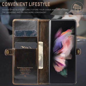 Luxury Flip Leather Card Slots Phone Case for Galaxy Z Fold 3 5G - Libiyi