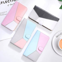 Cargar imagen en el visor de la galería, Three Color Matching Wallet Phone Case For Samsung - Libiyi