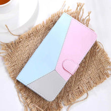 Cargar imagen en el visor de la galería, Three Color Matching Wallet Phone Case For Samsung - Libiyi