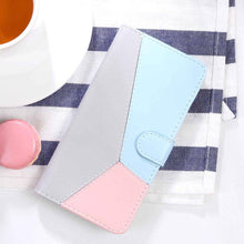 Cargar imagen en el visor de la galería, Three Color Matching Wallet Phone Case For Samsung - Libiyi