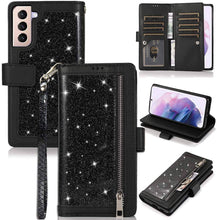 Load image into Gallery viewer, Bling Wallet Leather Case for Samsung S21 - Keilini