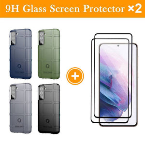 TPU Thick Solid Rough Armor Tactical Protective Cover Case For Samsung S21+ - Libiyi