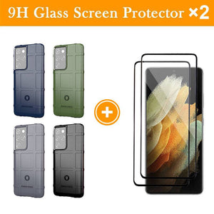 TPU Thick Solid Rough Armor Tactical Protective Cover Case For Samsung S21 Ultra - Libiyi