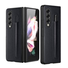 Laden Sie das Bild in den Galerie-Viewer, Luxury Business PU Leather Case for Samsung Galaxy Z Fold 3 5G with S Pen Holder - Libiyi