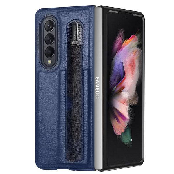 S Pen Slot Protective Leather Case for Samsung Galaxy Z Fold 3 5G - Libiyi