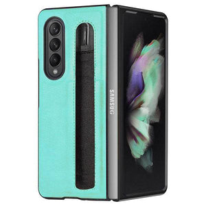 S Pen Slot Protective Leather Case for Samsung Galaxy Z Fold 3 5G - Libiyi