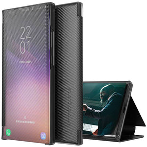 Smart Window Slim Flip Kevlar Case For Samsung - Libiyi