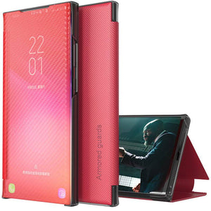 Smart Window Slim Flip Kevlar Case For Samsung - Libiyi