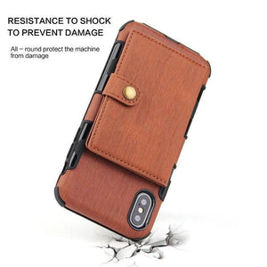 Security Copper Button Protective Case For iPhone - Libiyi