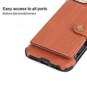 Security Copper Button Protective Case For iPhone 6/6S - Libiyi