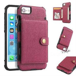 Security Copper Button Protective Case For iPhone 6/6S - Libiyi