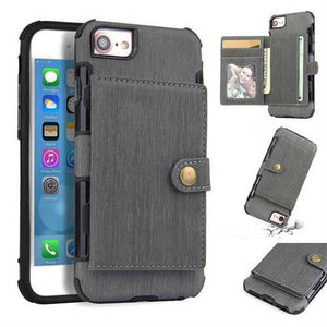 Security Copper Button Protective Case For iPhone 6/6S - Libiyi