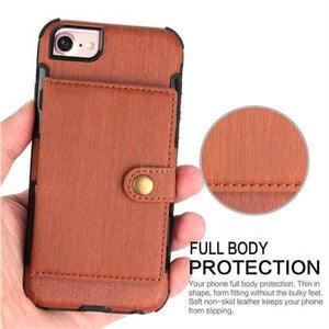 Security Copper Button Protective Case For iPhone 7/8 - Libiyi