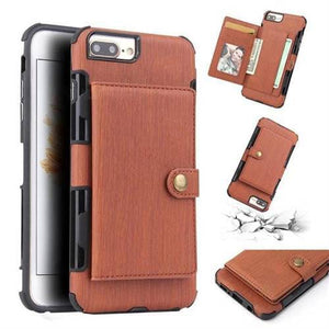 Security Copper Button Protective Case For iPhone 7Plus/8Plus - Libiyi