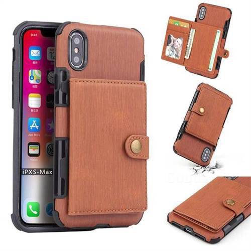 Security Copper Button Protective Case For iPhone Xs Max - Libiyi