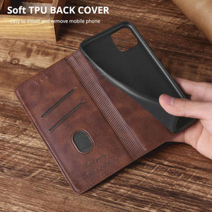 TPU + PU Leather Phone Cover Case for Samsung A10E - Libiyi