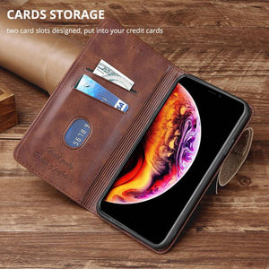 TPU + PU Leather Phone Cover Case for Samsung A10E - Libiyi