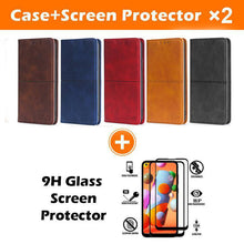 Cargar imagen en el visor de la galería, Leather Flip Wallet Cover for Samsung A12 - Libiyi