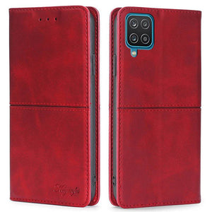 Leather Flip Wallet Cover for Samsung A12 - Libiyi