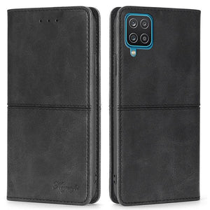 Leather Flip Wallet Cover for Samsung A12 - Libiyi