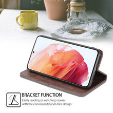 Cargar imagen en el visor de la galería, Leather Flip Wallet Cover for Samsung S21 Series - Libiyi