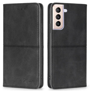 Leather Flip Wallet Cover for Samsung S21 Series - Libiyi