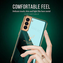 Carregar imagem no visualizador da galeria, Luxury Plating Tempered Glass Case For Samsung - Libiyi