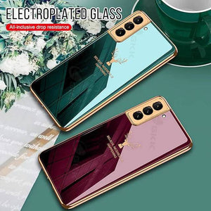 Luxury Plating Tempered Glass Case For Samsung - Libiyi