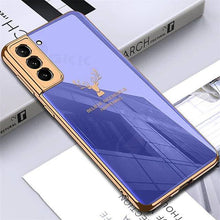 Carregar imagem no visualizador da galeria, Luxury Plating Tempered Glass Case For Samsung - Libiyi