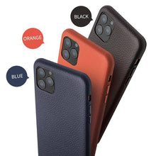 Carregar imagem no visualizador da galeria, Fashion Genuine Leather Back Cover for iPhone - Libiyi