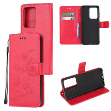 Charger l&#39;image dans la galerie, Imprint Butterfly Flower Leather Mobile Phone Case for Samsung S21 Series - Libiyi