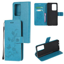 Load image into Gallery viewer, Imprint Butterfly Flower Leather Mobile Phone Case for Samsung S21 Series - Libiyi