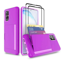 Cargar imagen en el visor de la galería, Armor Protective Card Holder Case for Samsung A Series With 2-Pack Screen Protectors - Libiyi