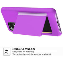 Cargar imagen en el visor de la galería, Armor Protective Card Holder Case for Samsung A Series With 2-Pack Screen Protectors - Libiyi