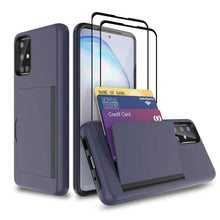 Charger l&#39;image dans la galerie, Armor Protective Card Holder Case for Samsung A Series With 2-Pack Screen Protectors - Libiyi